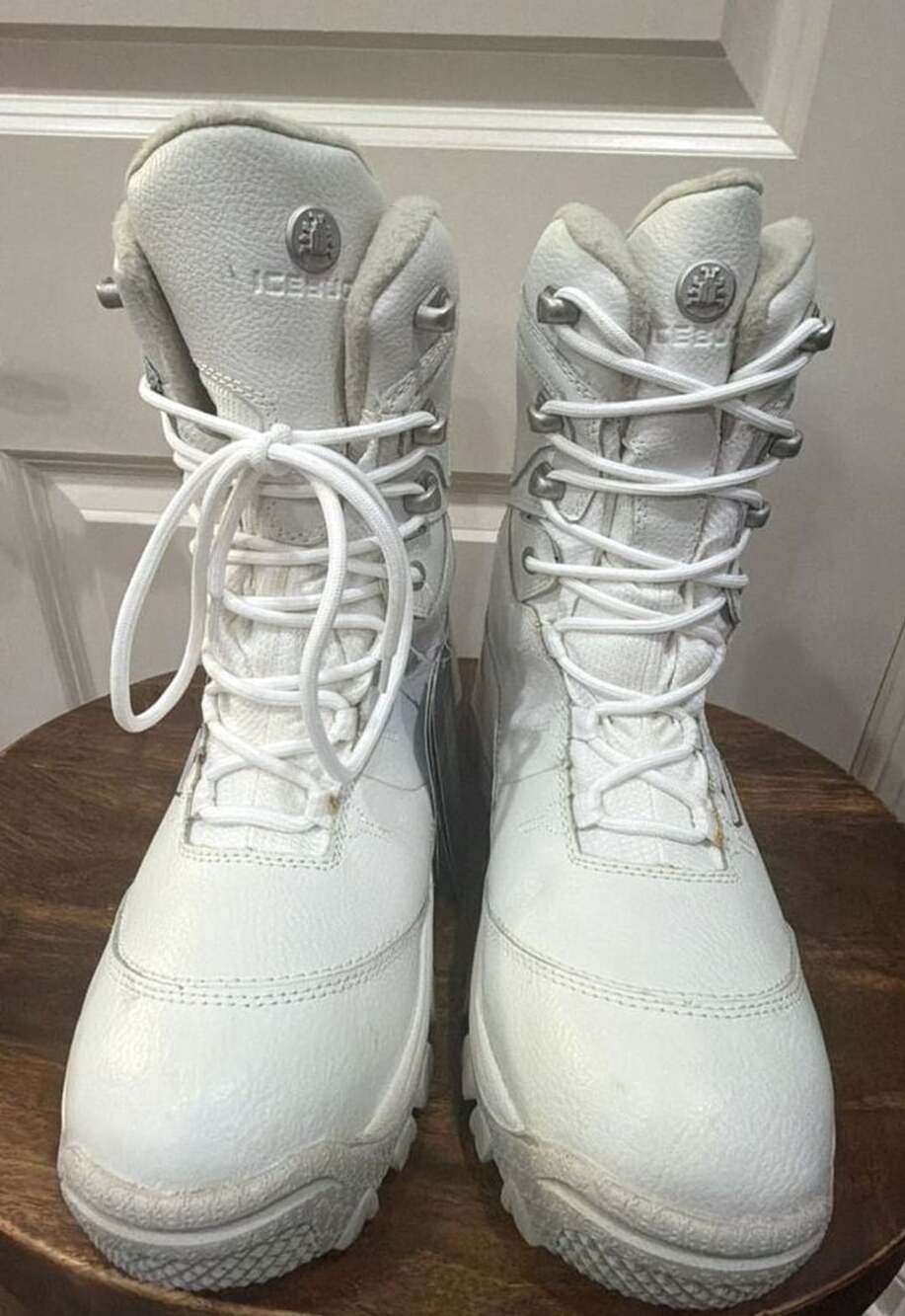 Icebug Sorix2 Snow Boots White Leather Size 8.5